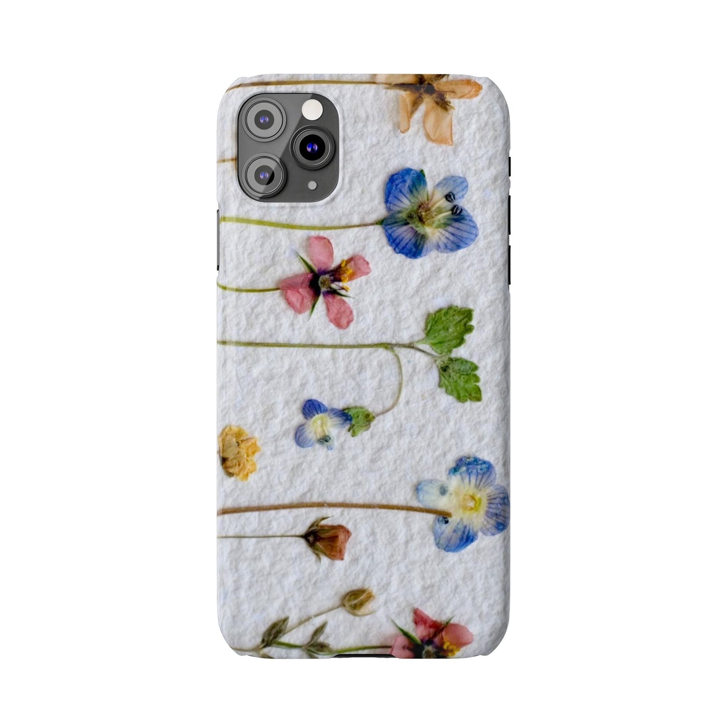 Dried Wild Pink and Purple Flower Image on Paper, Floral Slim Phone Cases, Case-Mate IPHONE16 and all sizes