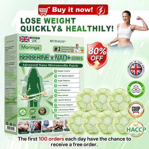 𝐏𝐡𝐲𝐬𝐢𝐜𝐢𝐚𝐧-𝐅𝐨𝐫𝐦𝐮𝐥𝐚𝐭𝐞𝐝 | 𝐑𝐔𝐃𝑨𝑼𝑶® 𝐌𝐮𝐥𝐭𝐢-𝐙𝐨𝐧𝐞 𝟏𝟎-𝐢𝐧-𝟏 𝐍𝐚𝐧𝐨 𝐌𝐢𝐜𝐫𝐨𝐧𝐞𝐞𝐝𝐥𝐞 𝐏𝐚𝐭𝐜𝐡 𝐰𝐢𝐭𝐡 𝐏𝐥𝐚𝐧𝐭-𝐂𝐞𝐥𝐥 𝐃𝐞𝐥𝐢𝐯𝐞𝐫𝐲 𝐒𝐲𝐬𝐭𝐞𝐦 (𝐕𝐢𝐬𝐢𝐛𝐥𝐞 𝟕-𝐃𝐚𝐲 𝐑𝐞𝐬𝐮𝐥𝐭𝐬)